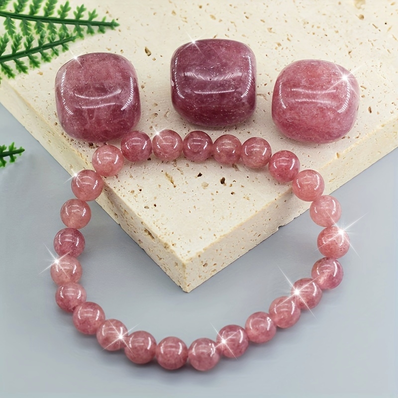 Fashionable Strawberry Stone Bracelet for Women